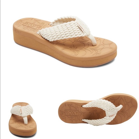 Roxy Women’s Caillay Sandals Cream 10M - Picture 1 of 10